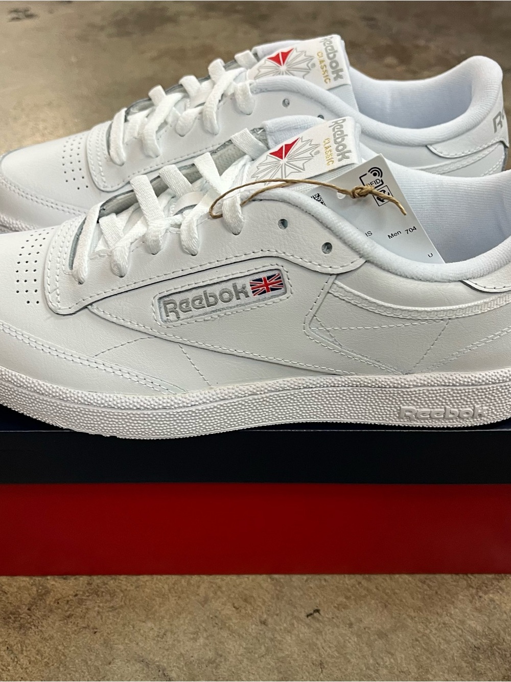Reebok Club C 85 White/Sheer Grey 100000154 Men Size Shoes - Picture 5 of 9